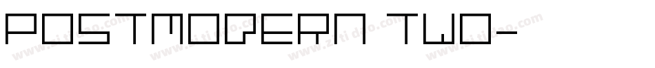 Postmodern Two字体转换